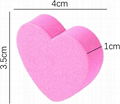 Heart Shape Double Sided Nail File Strips - Washable Mini Buffer Block File  6