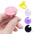  Mini Nail Art Polish Holders Mini Ring Tray Palette Nail Art Ring Palette Finge