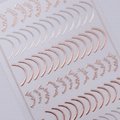  French Line Nail Stickers Gold Silver Rose Gold Line Nail Decals 3D Self Sticky 10