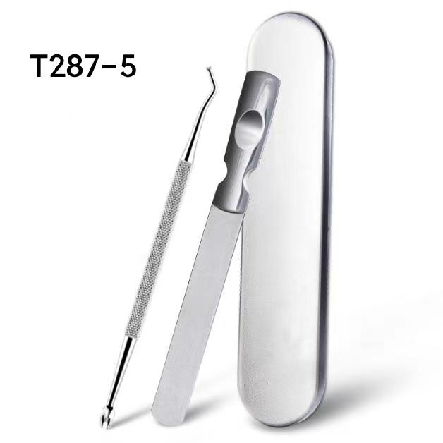 Ingrown Nail Cleaner Cuticle Pusher Nail File Set  5