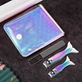 Mermaid Nail Clipper Set, Stainless Steel Nail Clippers Glass Nail File Set