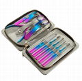 10pcs Blue Purple Manicure Set Grooming