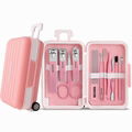  Manicure Set In Trolley Travel Mini Nail Clippers Kit Pedicure Care Tools