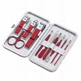 Manicure Set Red Plated Nail Clipper Kit  Nail Trimming Set  3