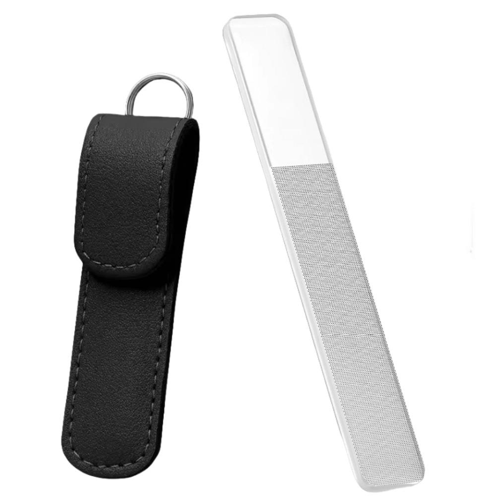 Crystal Fingernail File with Case Double-Sided Etched Nano Fingernail File   6