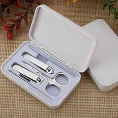 Manicure Set 5-in-1 Nail Clipper  & Glass Nail File Set For Advertising  