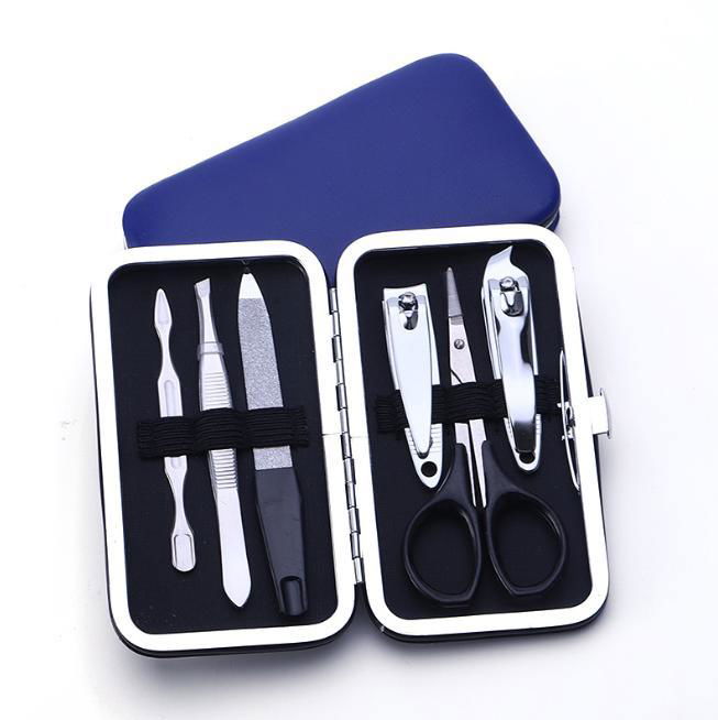 Manicure Set Fish Scale Leather Box Nail Clipper Sets For Women/Girls Gift  5