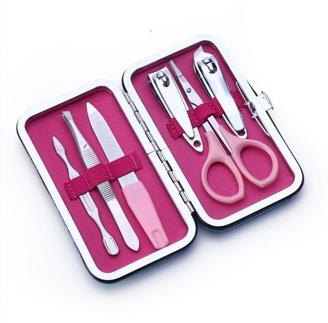 Manicure Set Fish Scale Leather Box Nail Clipper Sets For Women/Girls Gift  2