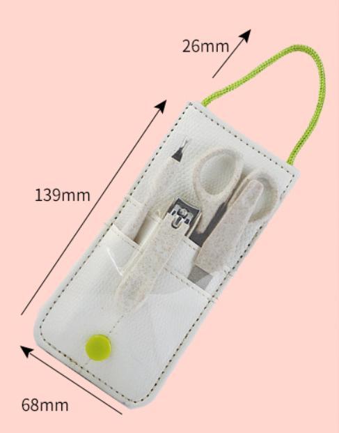 Eco Nail Clipper Set  Wheat Glass  Manicure Set  Nail Trimming Set  5