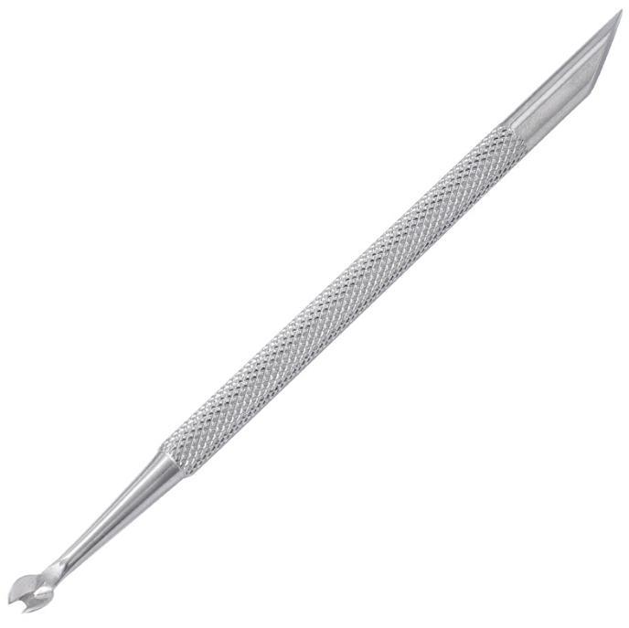 Cuticle Pusher Nail Implements Dual End Metal Cuticle Remover Manicuring Tool   1