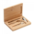 Eco Manicure Set Bamboo Box 4 pcs Nail Care Kit Advertsing Business Gift  