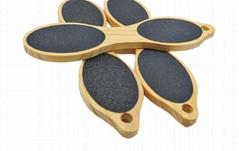 Wooden Foot File Dual Sided Callus Remover for Feet Dead Skin  