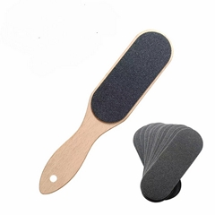 Eco Beech Wood Foot File Double Sided 100/180 Grit With Replacement  