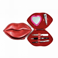 Red Lips Manicure Set Nail Supplies Nail Clippers Nail Tools Pedicure Set 