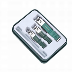 Anti Splash Nail Clipper Crystal File Set 4 in 1 Nail Care Set 