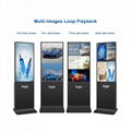 Super thin advertising digital signage totem