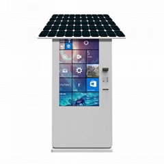Outdoor solar advertising machine