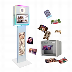 15.6 Inch Touch Screen Photo Booth Machine with 28.6 Inch LCD Base