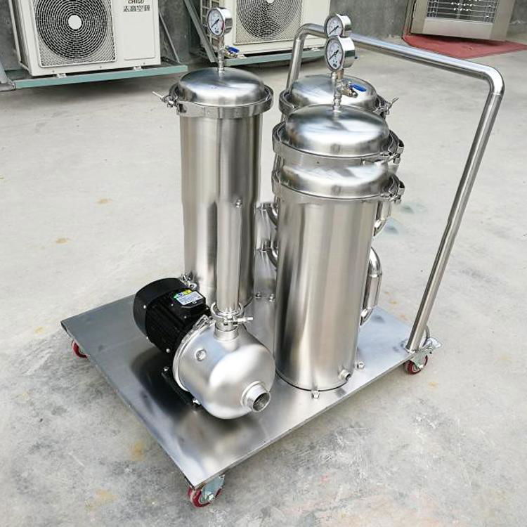 液压油小型滤油机移动式滤油车工业抽油机切削油胶水油漆过滤器 3