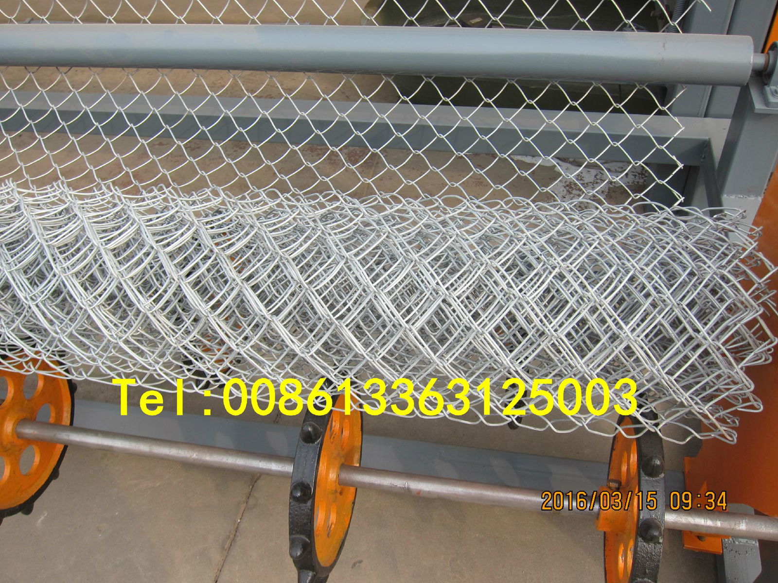 Full automatic Chain Link Fence Machine/Diamond Mesh Machine 4m width 4