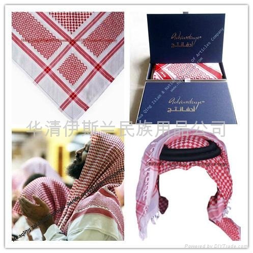 阿拉伯丝光棉头巾 Arabian  mercerized cotton scarf 3