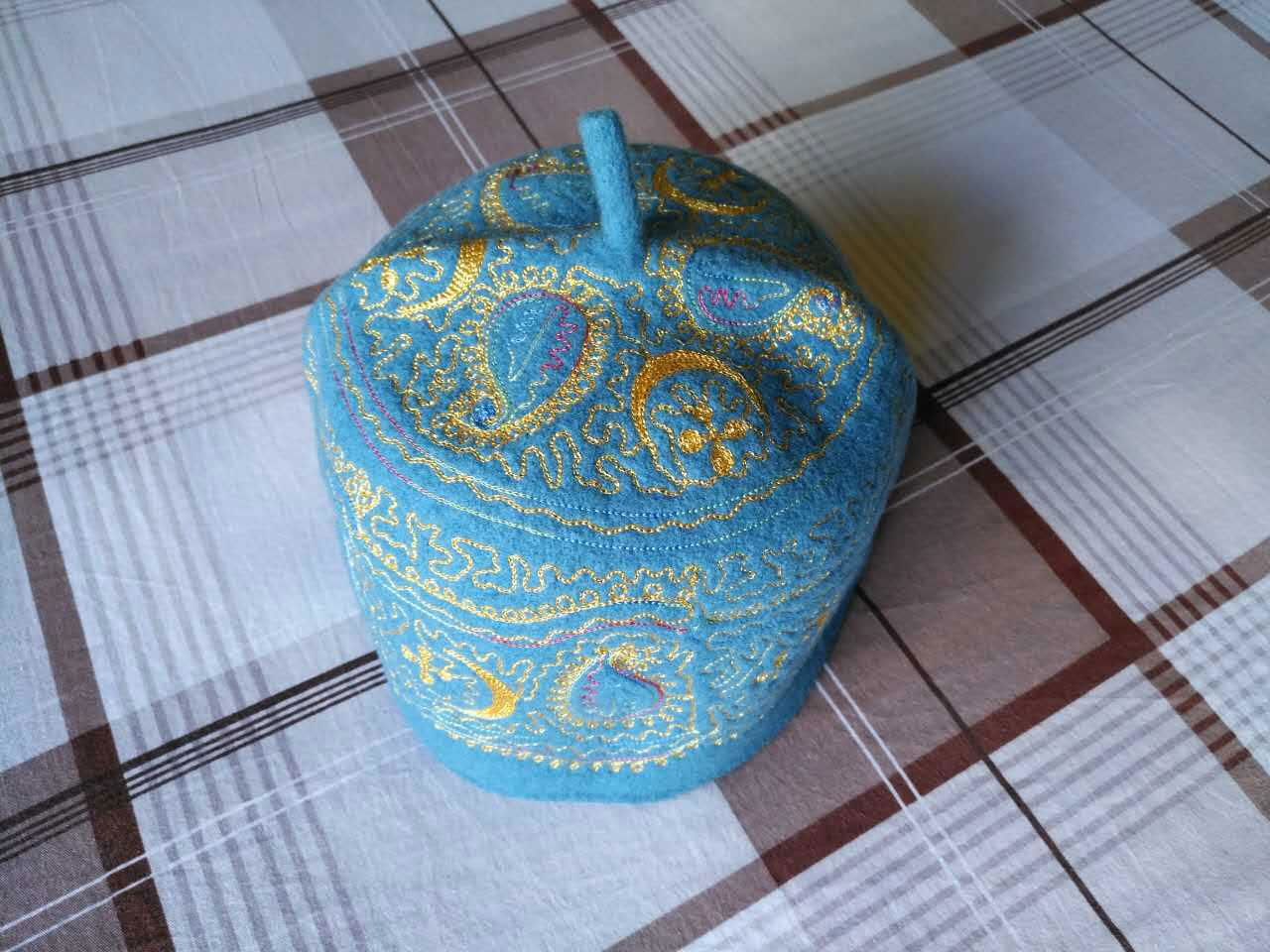 非洲穆斯林羊毛繡花帽 Africa Muslim embroidered wool cap 2