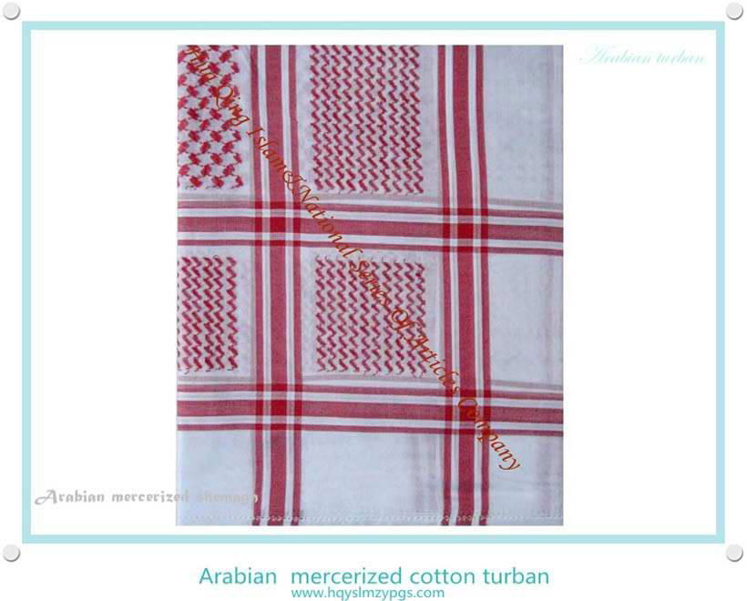 阿拉伯絲光棉頭巾 Arabian  mercerized cotton scarf