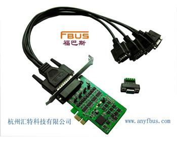4口RS-232/422/485带2KV光电隔离PCI-E卡
