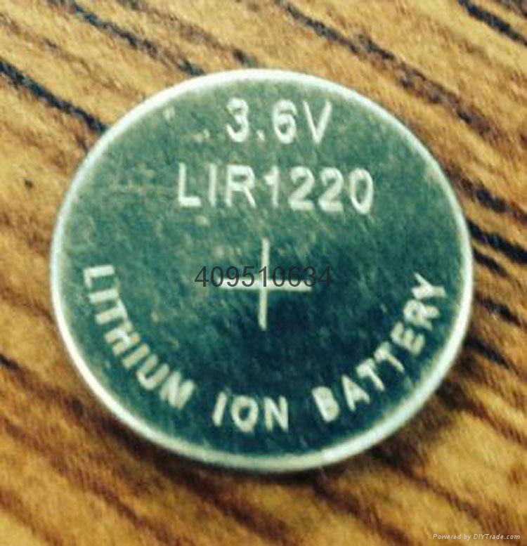 锂离子充电电池LIR1220纽扣电池 2