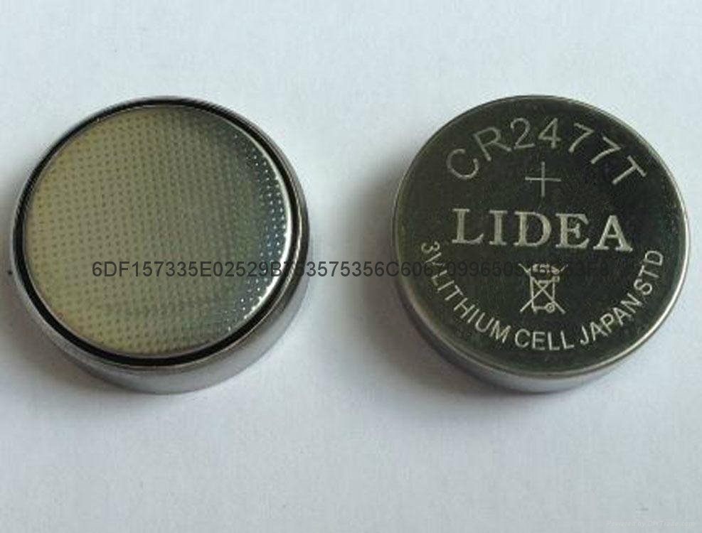 安防控制板3V鋰電池CR2477T紐扣電池LITHIUM CELL 5