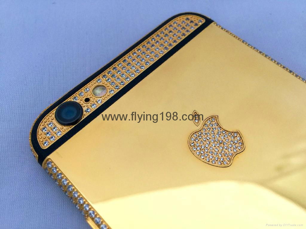 iphone6 gold diamond housing  3