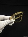 Cartier bracelet with gold /platinum plating with studded diamond crystal  7