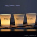 Glowing Ceramic Candle Jars, Candle