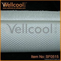 highly permeable and air conditionning spacer fabric