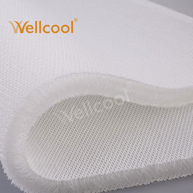 Wellcool OEM 100% polyester airflow washable mesh fabric 3d spacer 20mm for matt