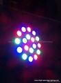 RGB LED Par 18x1w Plastic house  