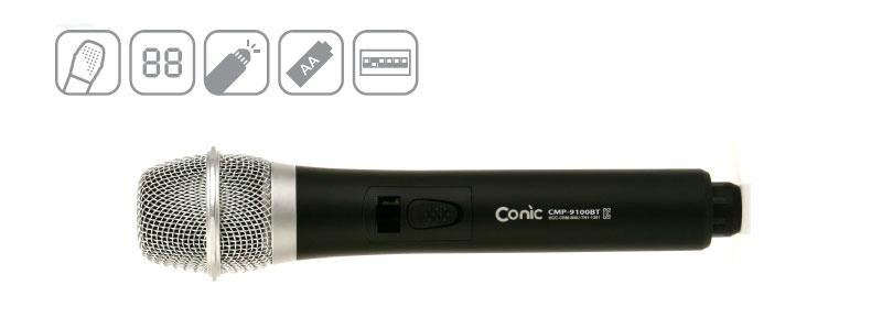 Conic 900MHz Wireless Microphone System CMP-9100 R+BT 3