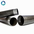 black galvanized threaded steel round pipe