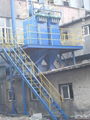 Plastic burn board precipitator 