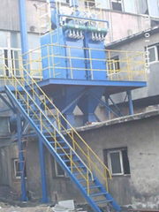 Plastic burn board precipitator 