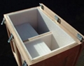 Latch of wooden case with keeper plate zinc plating finish 3