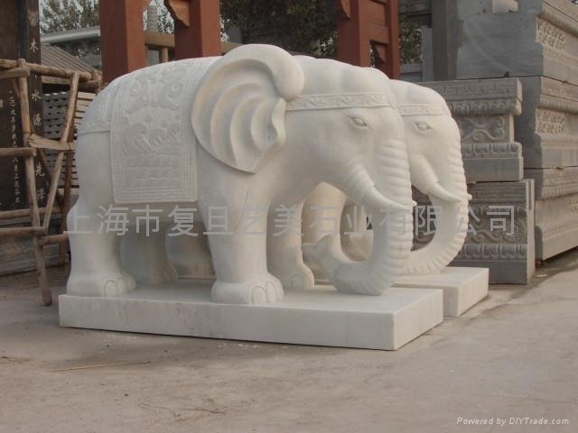 石雕大象 5