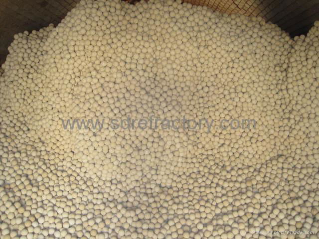 refractory ball for hot blast stove Al2O3 75%