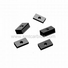 Indexable carbide edge milling inserts for steel tube mills