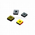 Indexable carbide edge milling inserts for steel tube mills