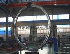 Turntable bearing 012.50.3550 manufacturing