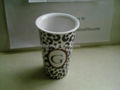 thermal porcelain mug with silicone lid,eco friendly 2