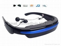 Portable VG280 HD 52-inch Eyewear Wide Screen Video Goggles Virtual Theatre 4GB