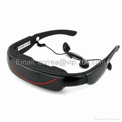 Portable Eyewear 72" 16:9 Widescreen Multimedia VG320A AV IN FPV Video Goggles