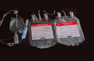 Roll welding Medical PVC double blood bag 2